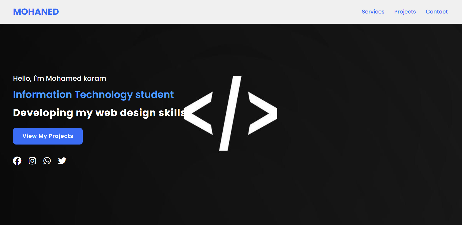 Personal Portfolio Website